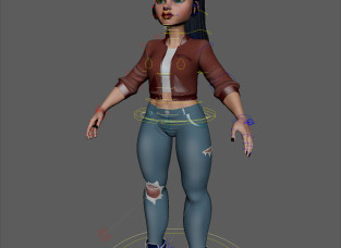 LianushִͨŮ full textured and rigged